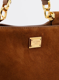 Dolce & Gabbana Women Vittoria Suede Crossbody Bag