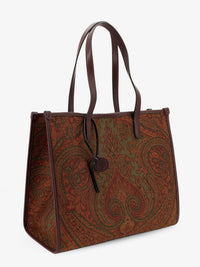 ETRO Etro Women Love Trotter Paisley Jacquard Shopping Bag With Leather Handles