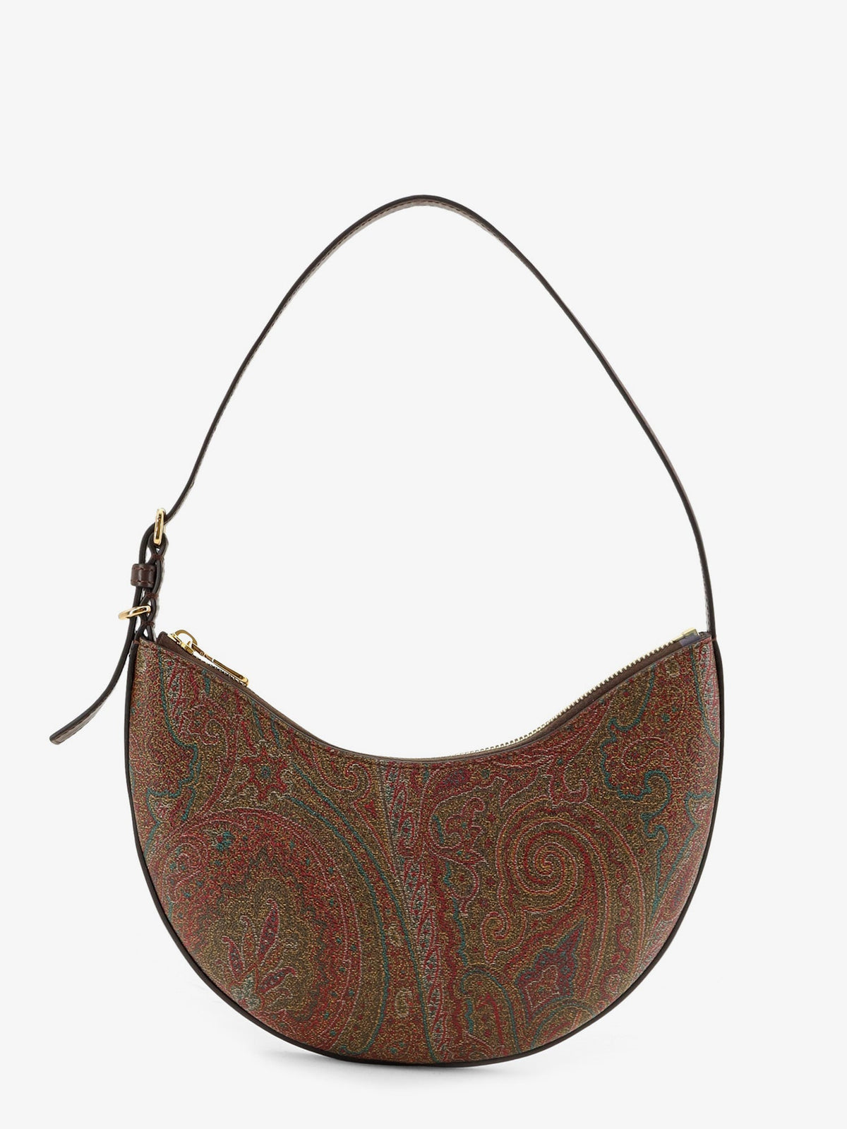 Etro Women Etro Essential S Arnica Hobo Shoulder Bag In Paisley Jacquard Fabric