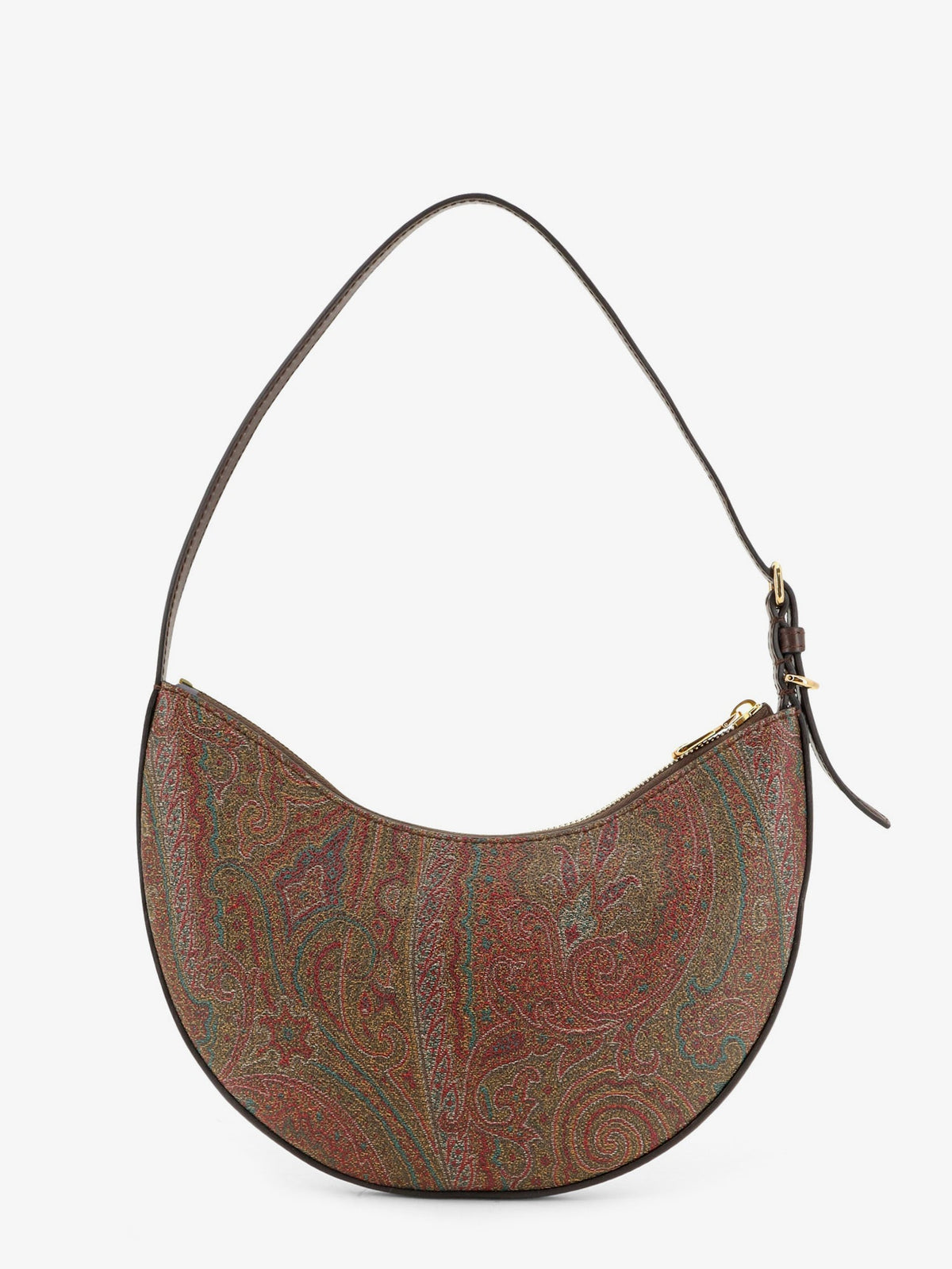 Etro Women Etro Essential S Arnica Hobo Shoulder Bag In Paisley Jacquard Fabric