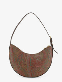 Etro Women Etro Essential S Arnica Hobo Shoulder Bag In Paisley Jacquard Fabric