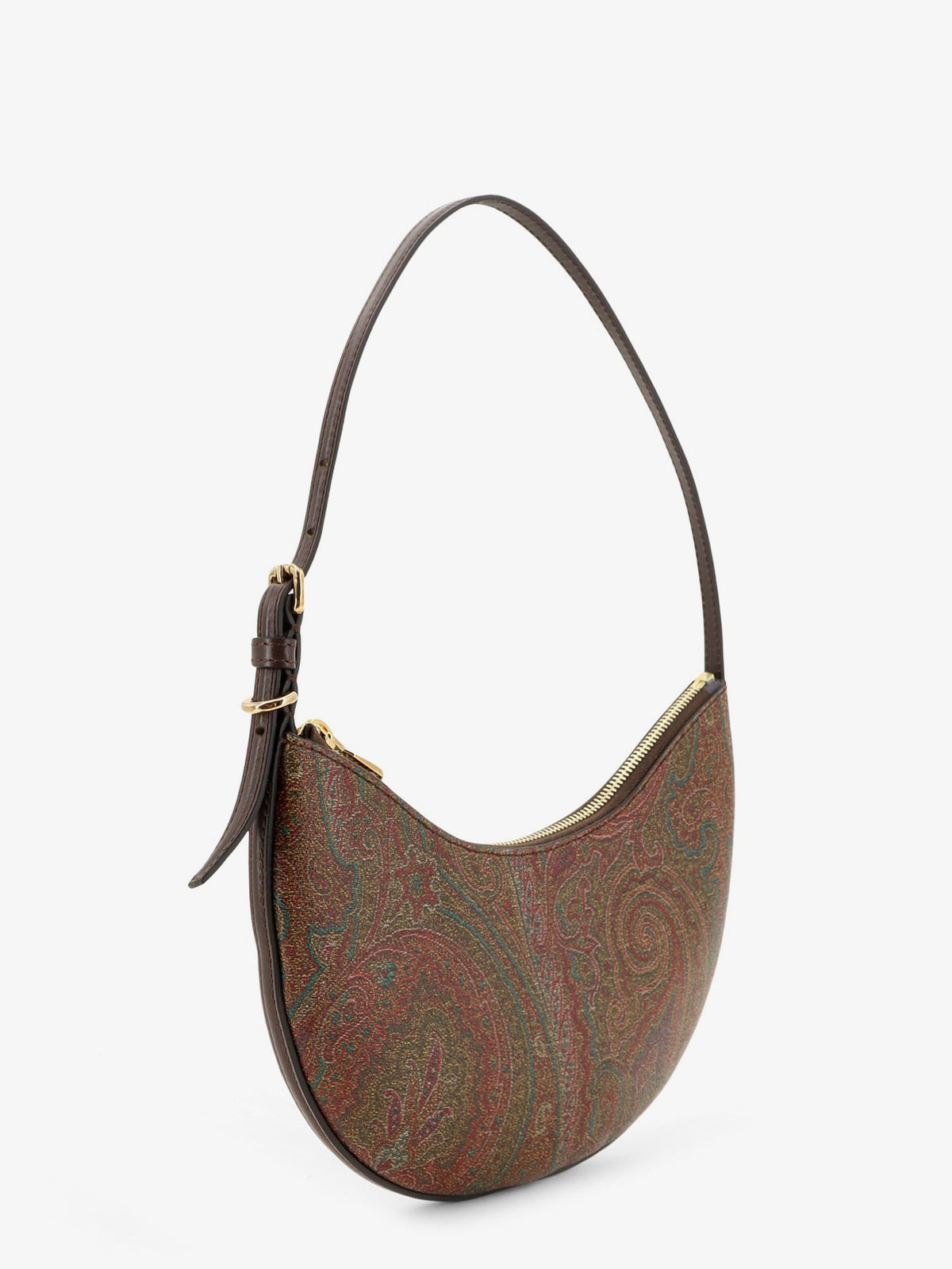 Etro Women Etro Essential S Arnica Hobo Shoulder Bag In Paisley Jacquard Fabric