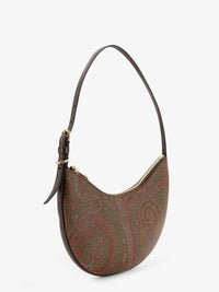 Etro Women Etro Essential S Arnica Hobo Shoulder Bag In Paisley Jacquard Fabric
