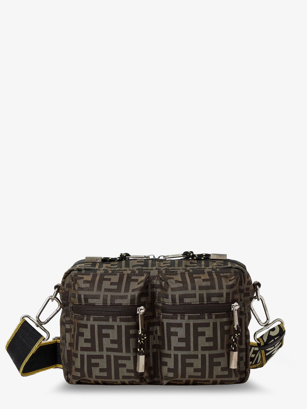 Fendi Men Camera Case Superlight Ff Zucca Fabric Crossbody Bag