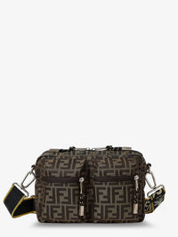 Fendi Men Camera Case Superlight Ff Zucca Fabric Crossbody Bag