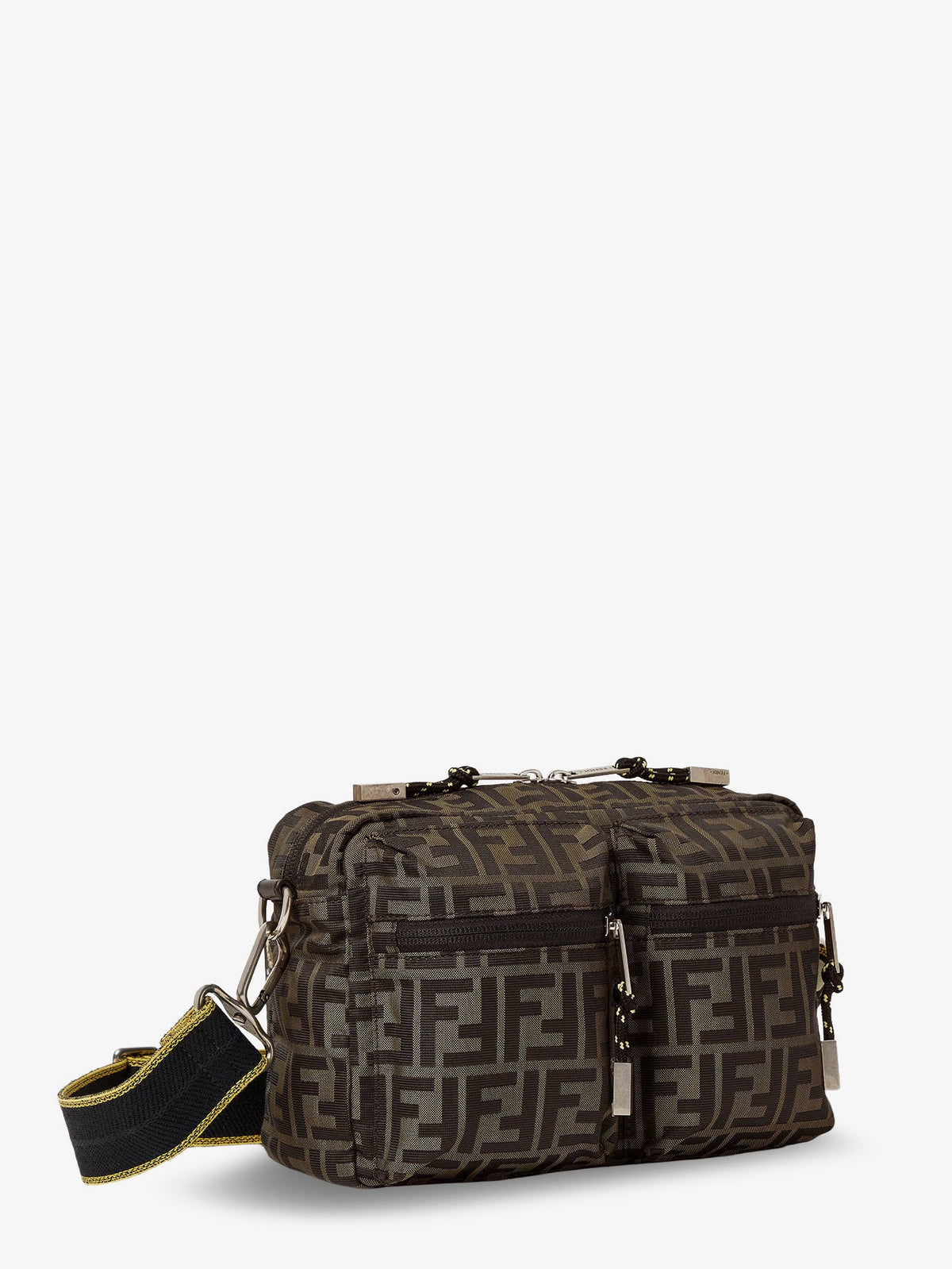 Fendi Men Camera Case Superlight Ff Zucca Fabric Crossbody Bag