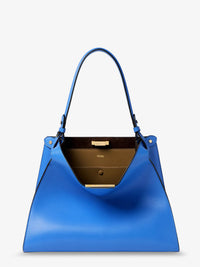 Fendi Women Fendi Way Medium Leather Shoulder Bag With Contrasting Lining