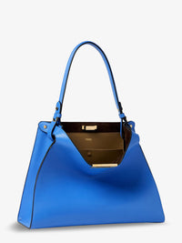 Fendi Women Fendi Way Medium Leather Shoulder Bag With Contrasting Lining