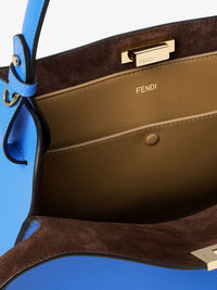 Fendi Women Fendi Way Medium Leather Shoulder Bag With Contrasting Lining