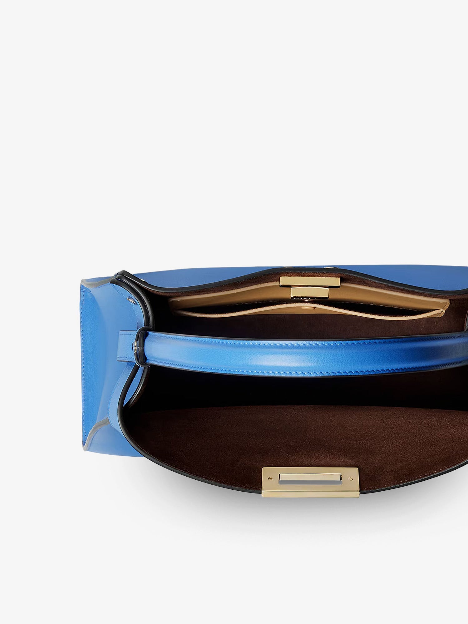 Fendi Women Fendi Way Medium Leather Shoulder Bag With Contrasting Lining