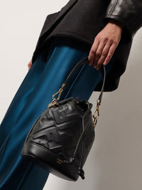 Fendi Women Mon Tresor Leather Bucket Bag