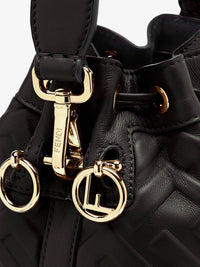 Fendi Women Mon Tresor Leather Bucket Bag