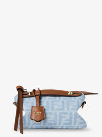 Fendi Women By The Way Soft Mini Ff Denim Handbag