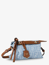 Fendi Women By The Way Soft Mini Ff Denim Handbag