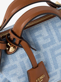 Fendi Women By The Way Soft Mini Ff Denim Handbag