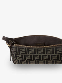 FENDI Fendi Women Zip Top Small Ff Zucca Fabric Shoulder Bag
