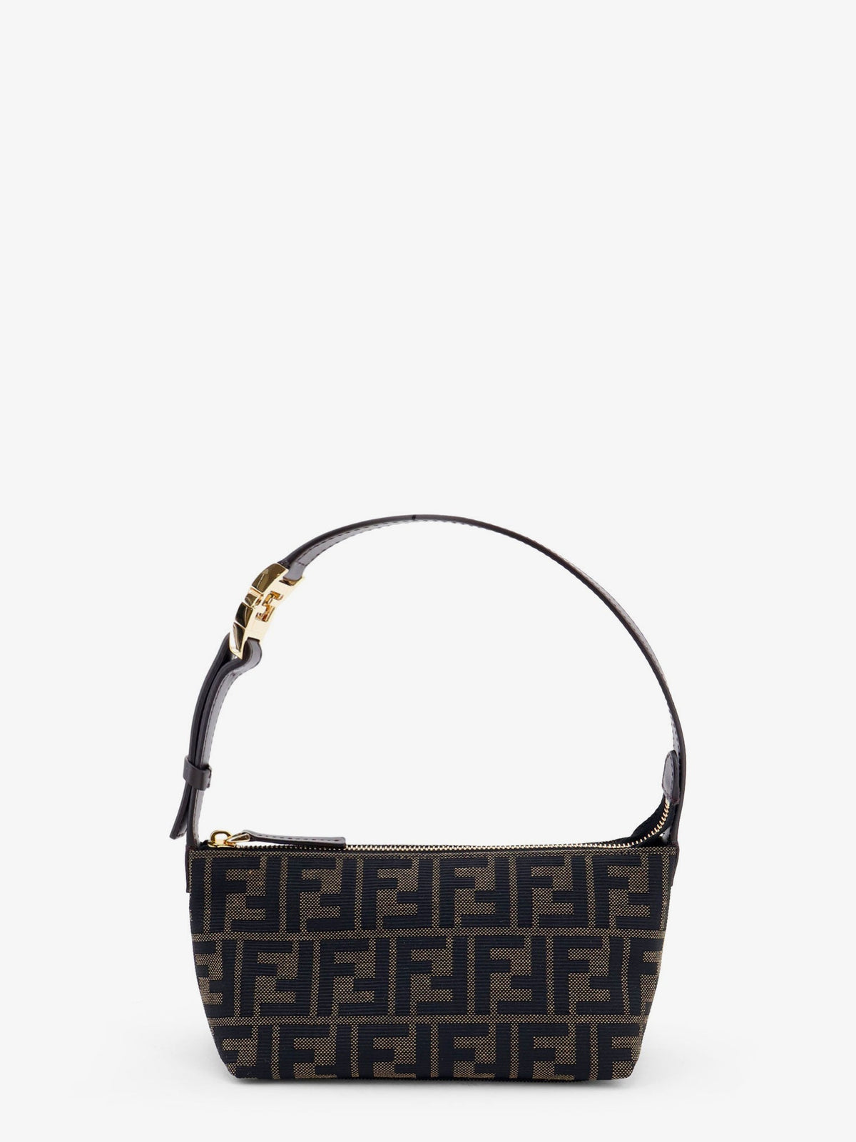 FENDI Fendi Women Vanity Pouch Ff Jacquard Fabric Small Handbag