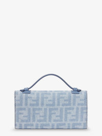 Fendi Women Baguette Continental Canvas Crossbody Bag With All-Over Ff Motif
