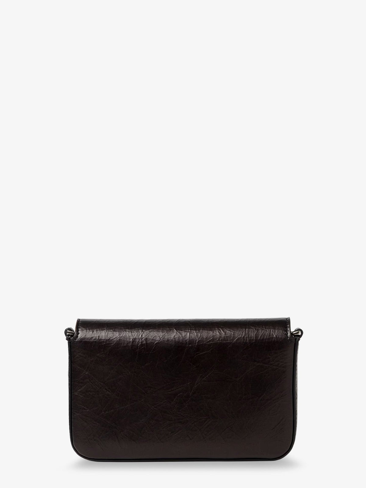 Fendi Women Crackled Leather Wallet On Chain Tube Crossbody Bag