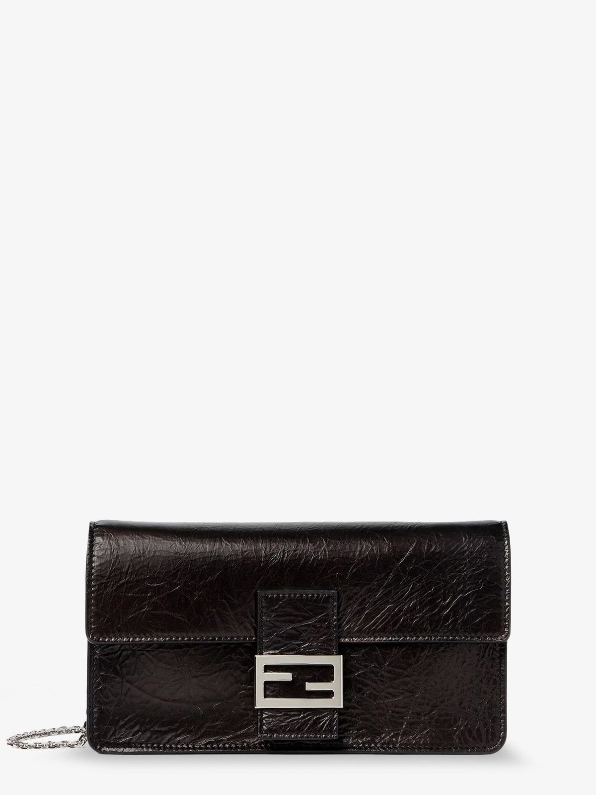 Fendi Women Wallet On Chain Tube Leather Crossbody Bag