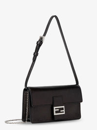 Fendi Women Wallet On Chain Tube Leather Crossbody Bag