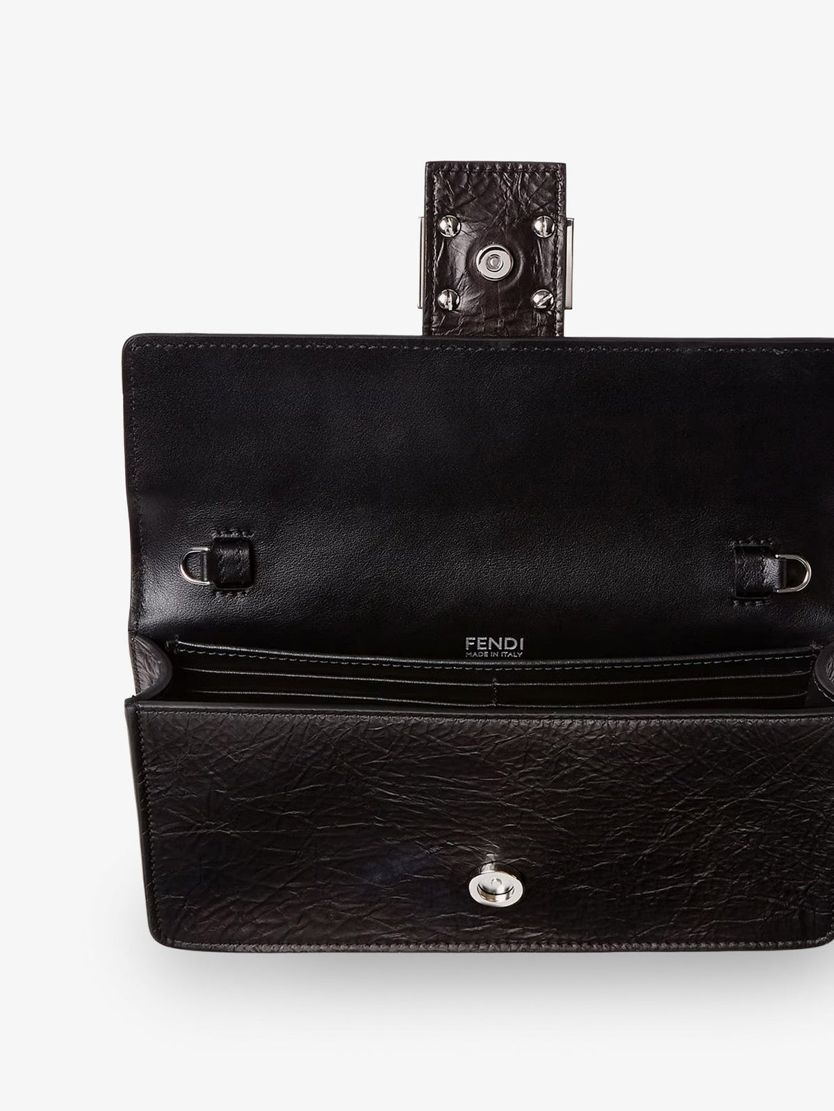 Fendi Women Wallet On Chain Tube Leather Crossbody Bag