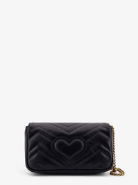 Gucci Women Gg Marmont Mini Leather Crossbody Bag