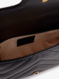 Gucci Women Gg Marmont Mini Leather Crossbody Bag