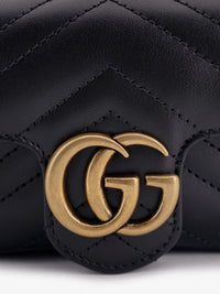 Gucci Women Gg Marmont Mini Leather Crossbody Bag