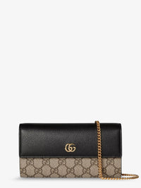 GUCCI Gucci Women Gg Marmont Leather And Gg Supreme Fabric Crossbody Bag