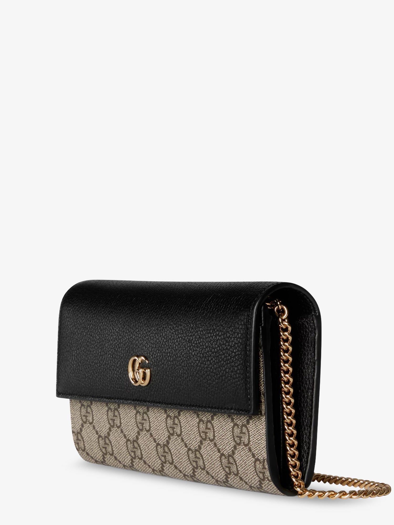 GUCCI Gucci Women Gg Marmont Leather And Gg Supreme Fabric Crossbody Bag
