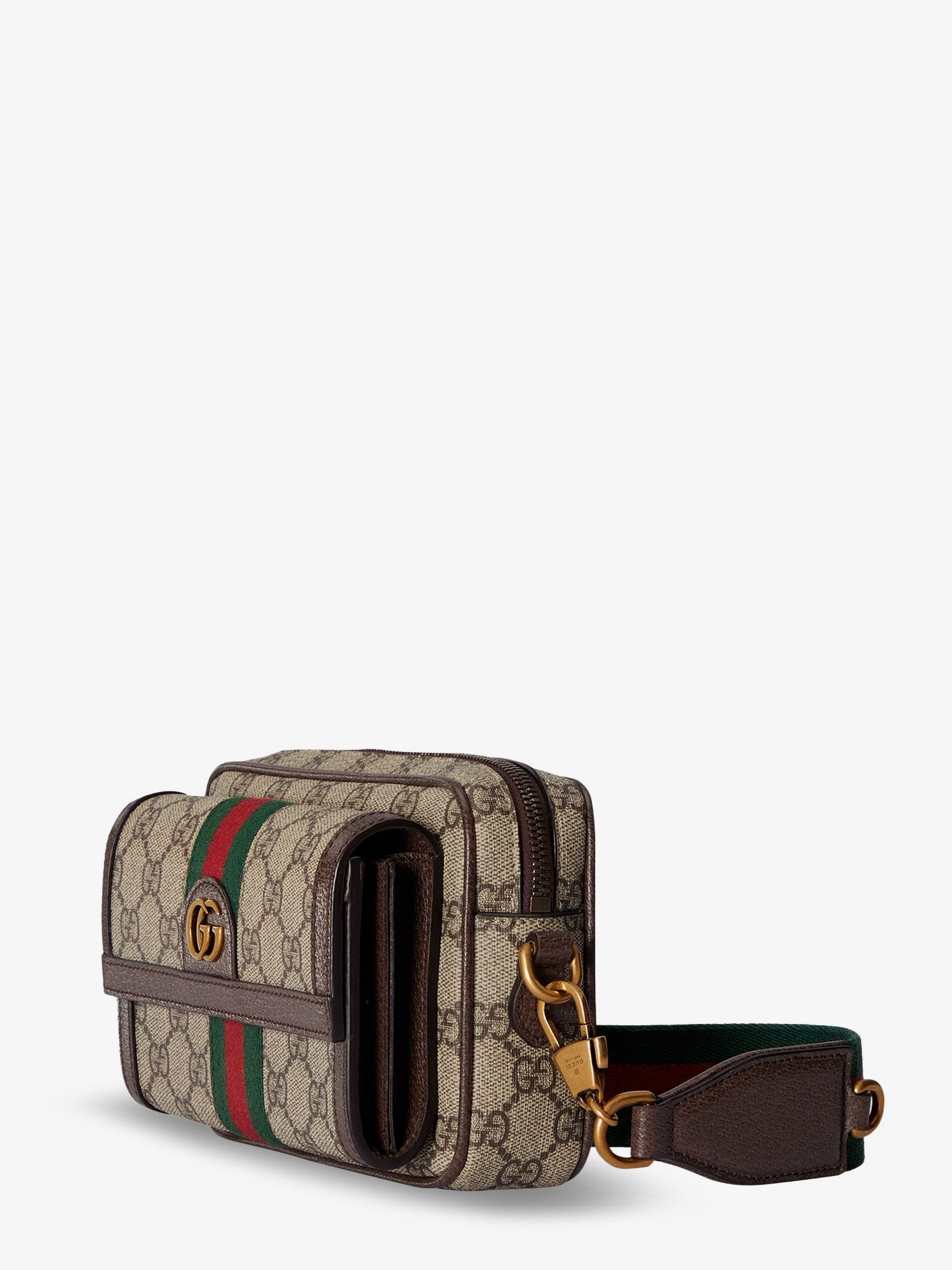 Gucci Men Ophidia Gg Fabric Crossbody Bag