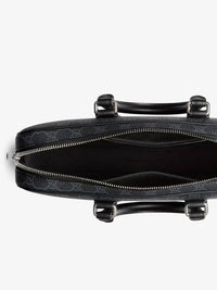 Gucci Men Gg Supreme Fabric And Leather Briefcase