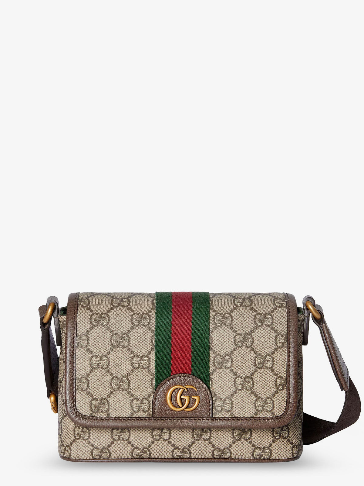 Gucci Men Mini Ophidia Gg Fabric Crossbody Bag