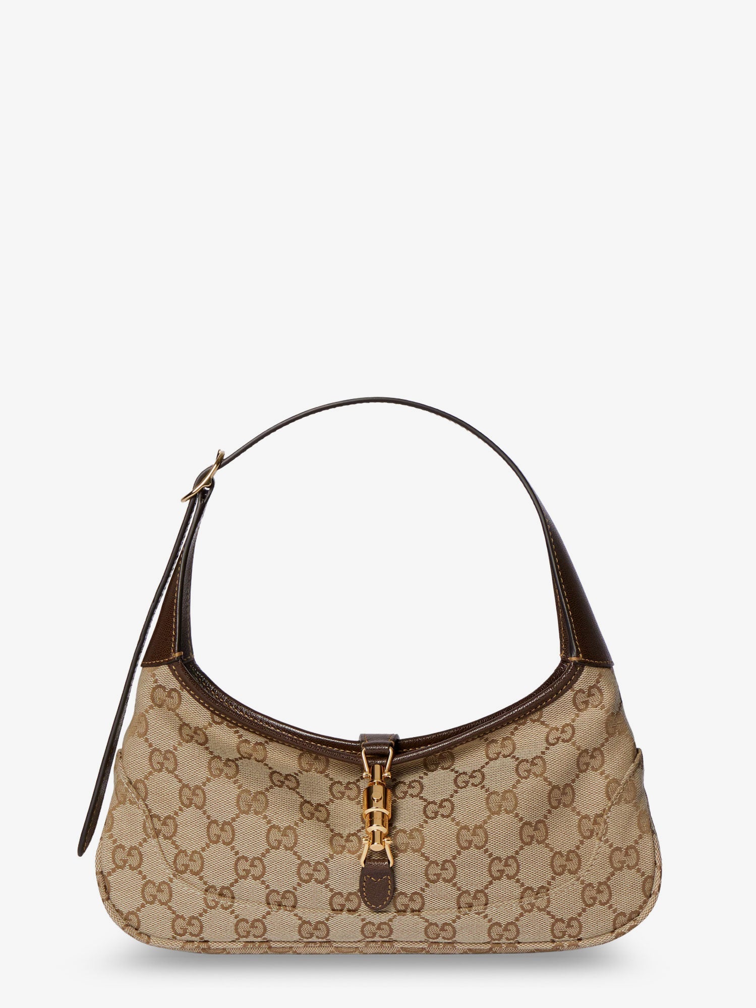 GUCCI Gucci Women Jackie Slim Gg Fabric And Leather Shoulder Bag