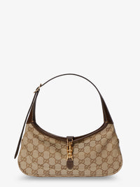 GUCCI Gucci Women Jackie Slim Gg Fabric And Leather Shoulder Bag