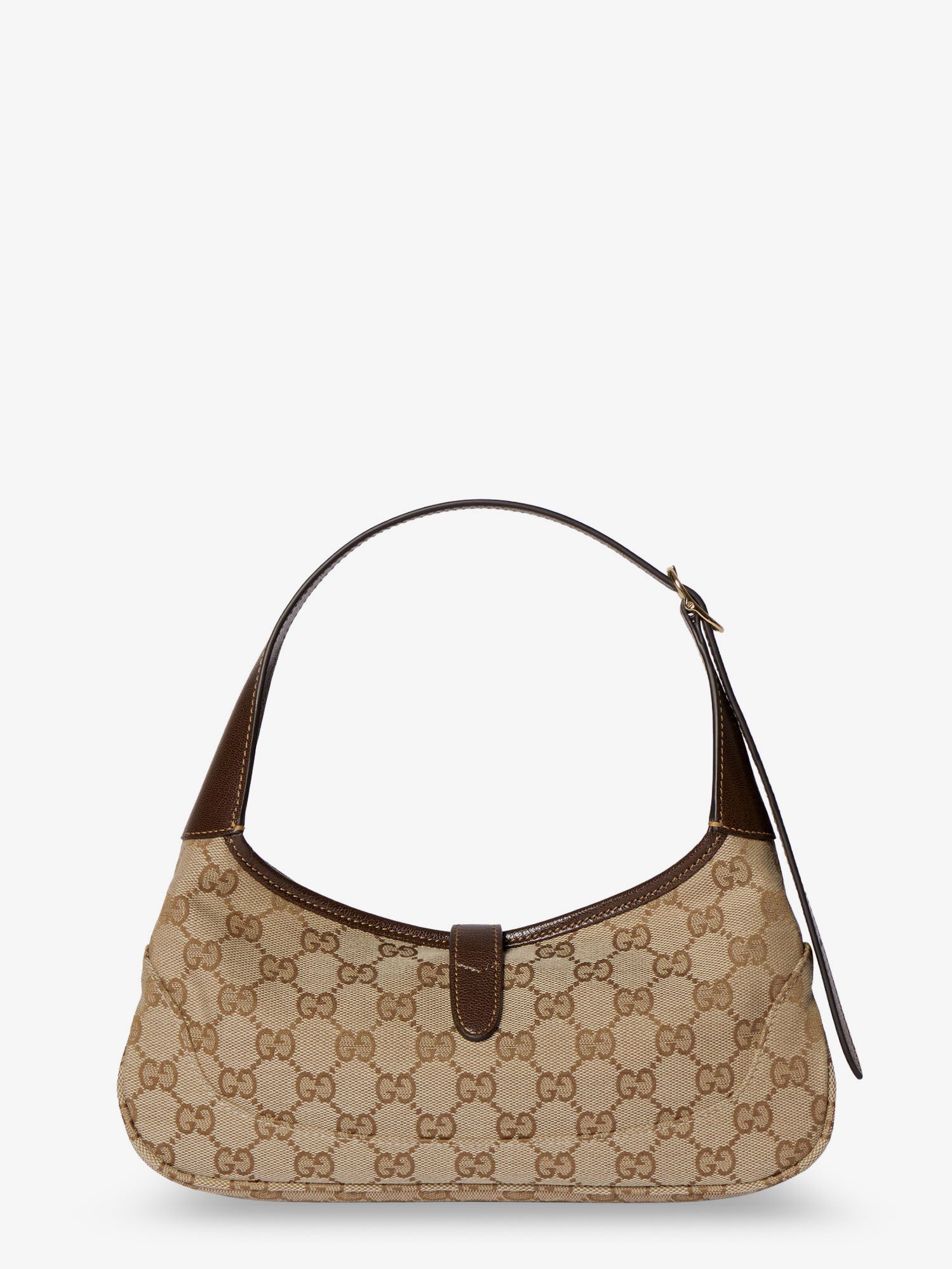GUCCI Gucci Women Jackie Slim Gg Fabric And Leather Shoulder Bag