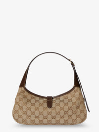 GUCCI Gucci Women Jackie Slim Gg Fabric And Leather Shoulder Bag