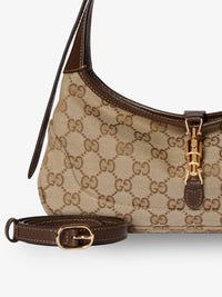 GUCCI Gucci Women Jackie Slim Gg Fabric And Leather Shoulder Bag