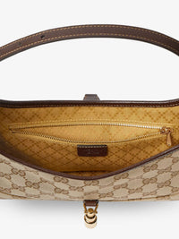 GUCCI Gucci Women Jackie Slim Gg Fabric And Leather Shoulder Bag