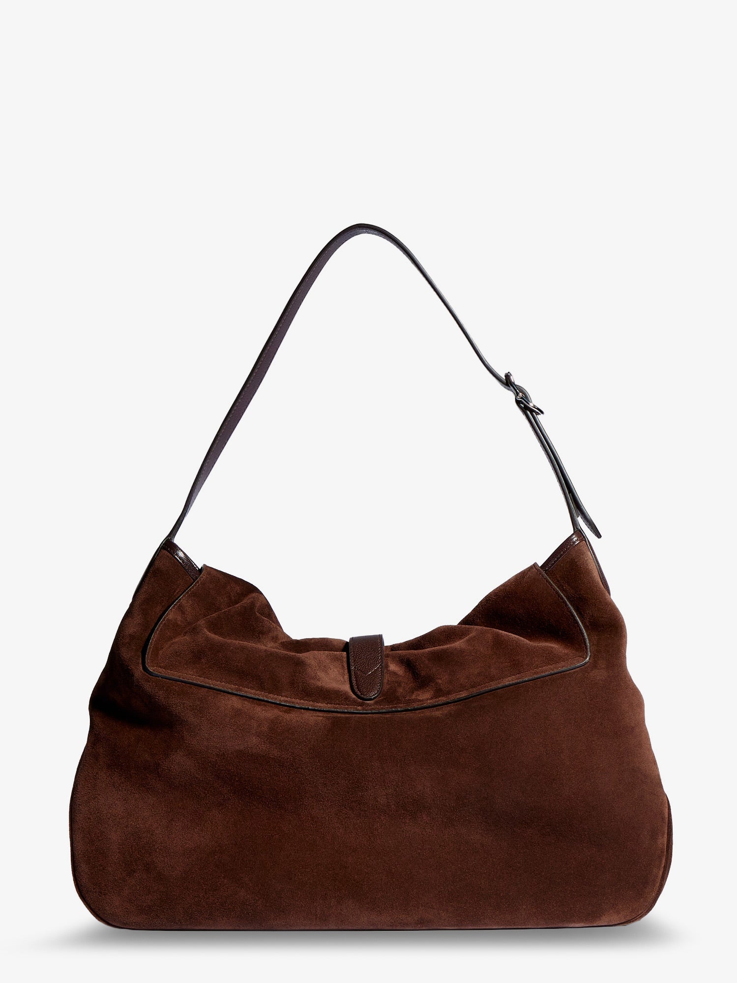 GUCCI Gucci Men Jackie Flap Suede Shoulder Bag