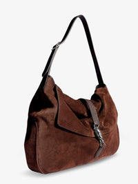 GUCCI Gucci Men Jackie Flap Suede Shoulder Bag