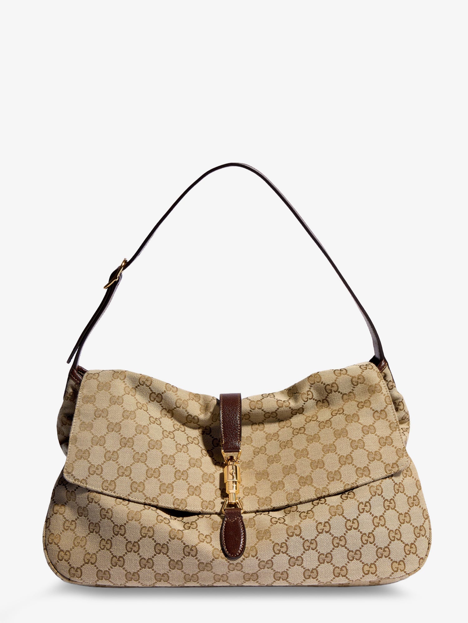 GUCCI Gucci Men Jackie Flap Gg Canvas Shouder Bag