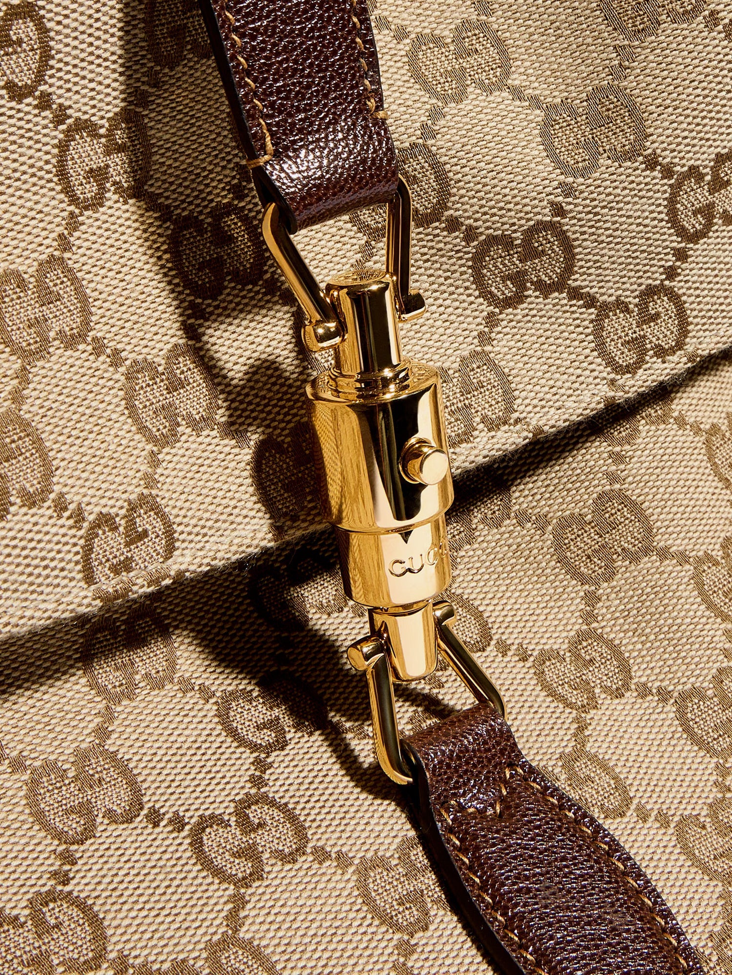 GUCCI Gucci Men Jackie Flap Gg Canvas Shouder Bag