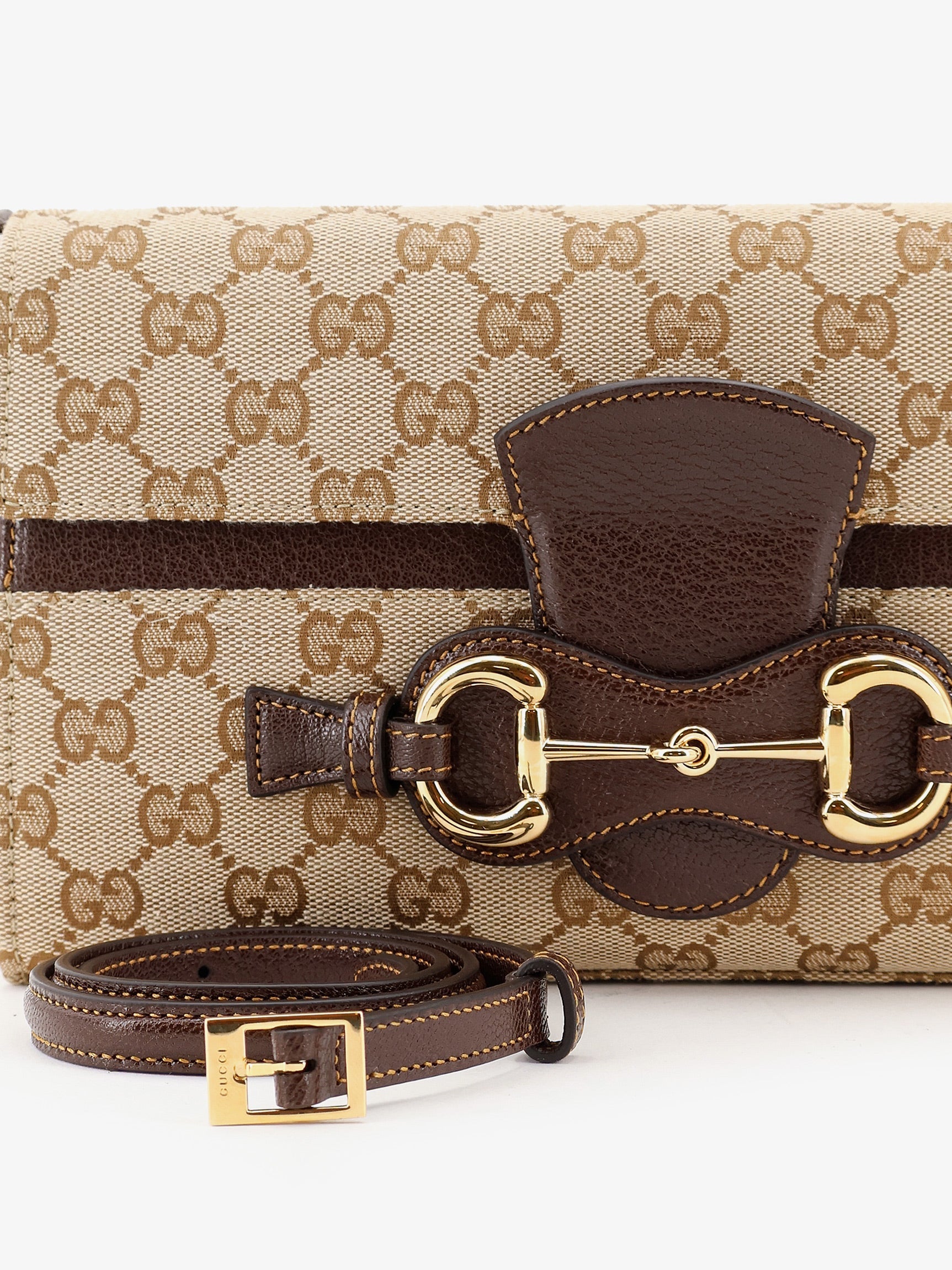 GUCCI Gucci Women Ristretto Gg Fabric Shoulder Bag