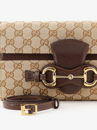 GUCCI Gucci Women Ristretto Gg Fabric Shoulder Bag