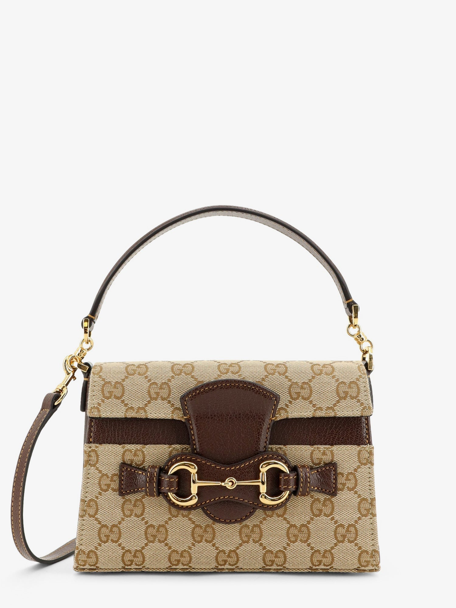GUCCI Gucci Women Horsebit Duomo Gg Canvas Handbag