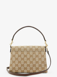 GUCCI Gucci Women Horsebit Duomo Gg Canvas Handbag