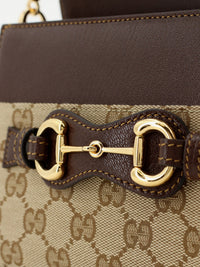 GUCCI Gucci Women Horsebit Duomo Gg Canvas Handbag