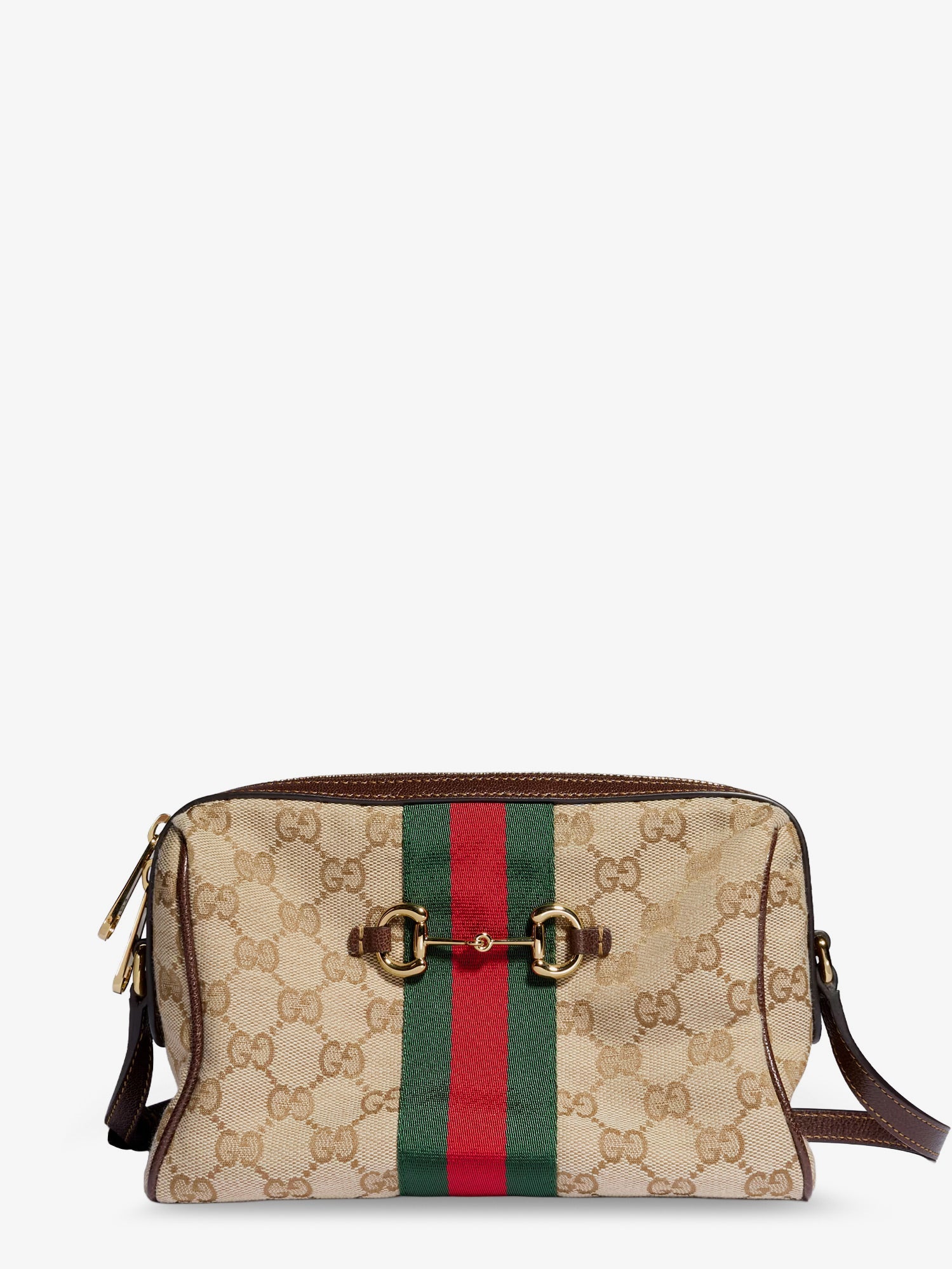 GUCCI Gucci Women Camera Bag Gg Fabric Crossbody Bag With Metal Horsebit